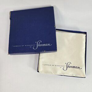 Vintage Sherman Jewelry Box for Storage or Presentation 7x7in